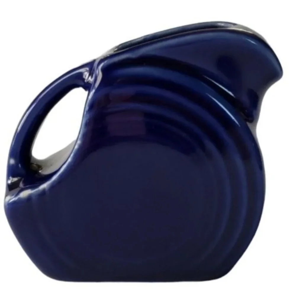 Fiestaware Fiesta CERAMIC Small Mini Disk Pitcher CARAFE Twilight Blue 5 OZ
